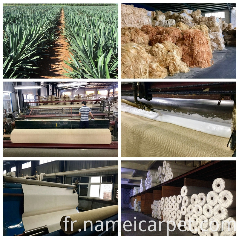 Natural Sisal Fiber Carpet Roll Wall To Wall Straw Carpet For Home Hotel Resort Office Floor Decoration 549